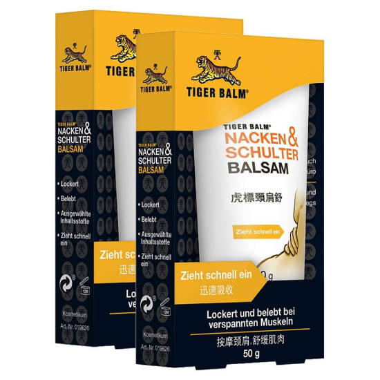 Tiger Balm hilft bei Nackenschmerzen nach dem Schlafen